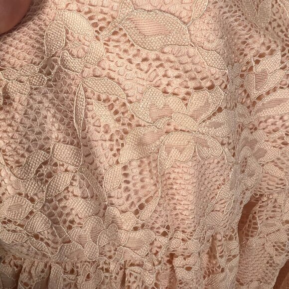 Torrid Womens Faux Wrap Lace Dress‎ Plus Size 3X Pink Feminine Floral Summer - Picture 8 of 8